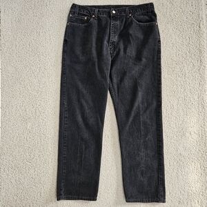 Vintage Levis 505 Black Jeans y2k 40x32 Mens Regular Fit Straight Leg